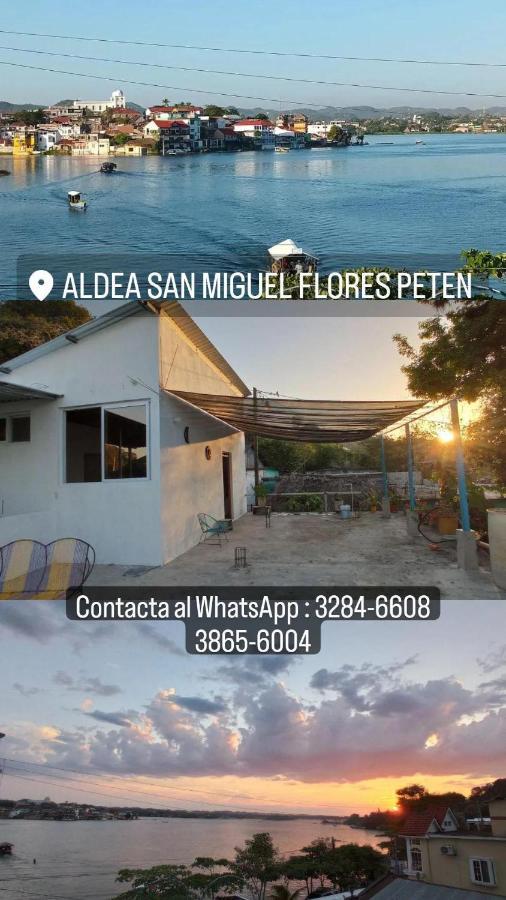 Casa Zoila Hospedaje Frente Al Lago Lakefront Lodging Apartment Флорес Екстериор снимка